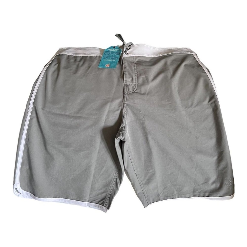 Men's UV Skins Board Shorts Swim Trunks Size‎ 40 Gray UPF 50+ Protection